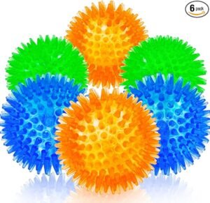 bolas pequenas de borracha para cães, pacote de 6 pç