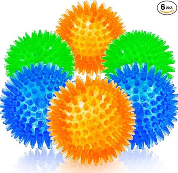 bolas pequenas de borracha para cães, pacote de 6 pç