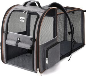 lekespring transportin pet extensível com 4 entradas