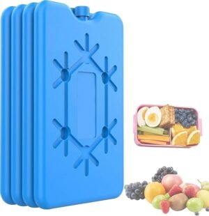 cisolen 4 peças acumulador de frio frigorífico portátil placas de gelo 200 ml